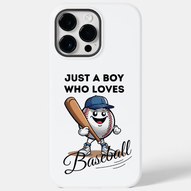 Coques Case-Mate iPhone Juste Un Garçon Qui Aime Le Baseball (Verso)