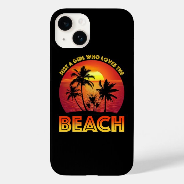 Coques Case-Mate iPhone Juste Une Fille Qui Aime La Plage (Verso)