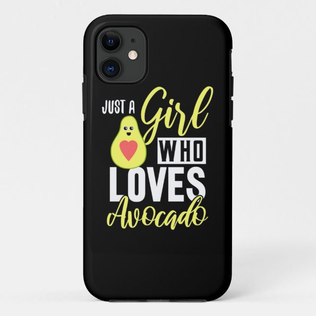 Coques Case-Mate iPhone Juste Une Fille Qui Aime L'Avocado (Dos)