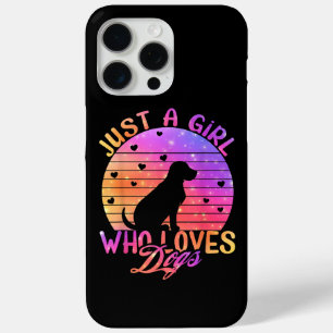 Coque iPhone 15 Pro Max Juste Une Fille Qui Aime Les Chiens
