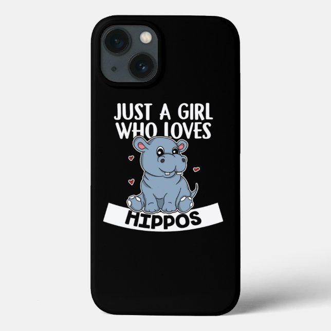 Coques Case-Mate iPhone Juste Une Fille Qui Aime Les Hippopotames Costume  (Verso)