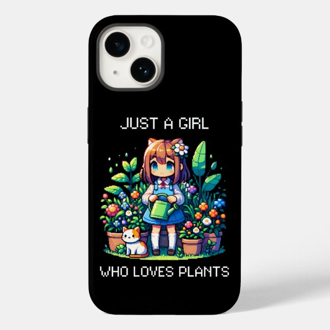 Coques Case-Mate iPhone Juste une fille qui aime les Plantes (Verso)