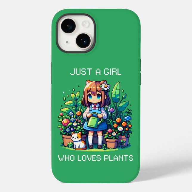 Coques Case-Mate iPhone Juste une fille qui aime les Plantes (Verso)