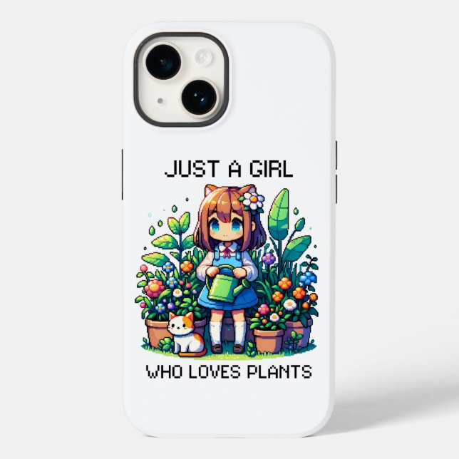 Coques Case-Mate iPhone Juste une fille qui aime les Plantes (Verso)