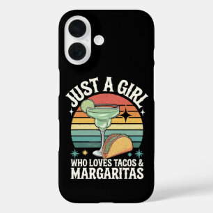 Coque Pour iPhone 16 Juste une fille qui aime les tacos et la margarita
