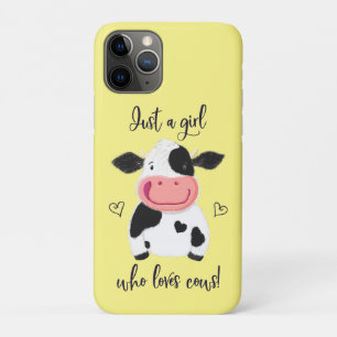 Case-Mate iPhone Case Juste Une Fille Qui Aime Les Vaches ! Coeurs Et Ho