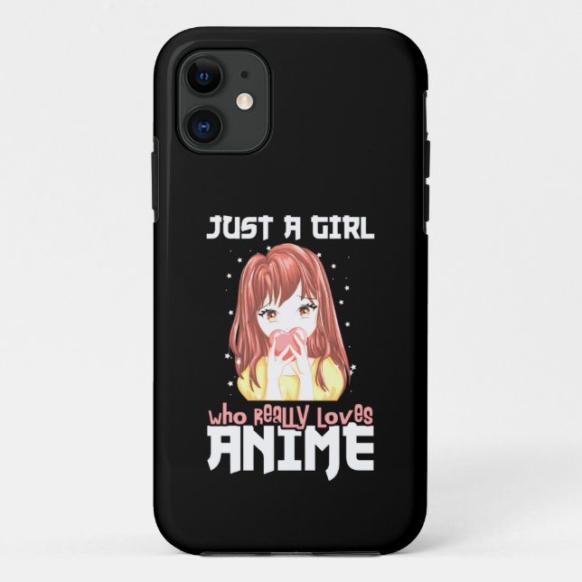 Coques Case-Mate iPhone Juste Une Fille Qui Aime Vraiment Anime (Dos)