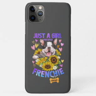 Case-Mate iPhone Case Juste une jolie fille aime le tournesol bouledogue