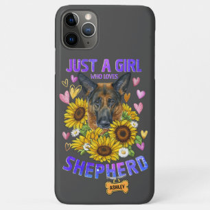 Case-Mate iPhone Case Juste une jolie fille qui aime le Berger Allemand 