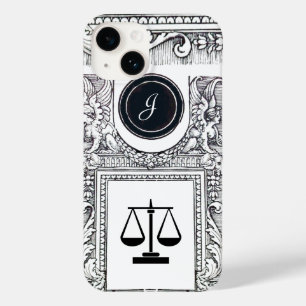 Coque Pour iPhone 14 JUSTICE BUREAU JURIDIQUE, PROCUREUR Monogramme noi