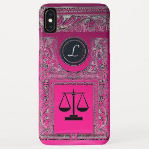 Coques Pour iPhone JUSTICE BUREAU JURIDIQUE, PROCUREUR Monogramme ros