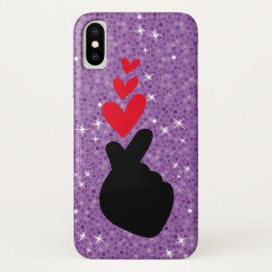 Case-Mate iPhone Case K-Pop Idol Doigt Coeur Love Symbole Téléphone Ca