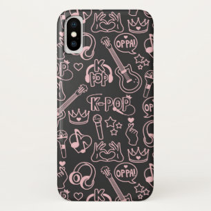 Case-Mate iPhone Case K-Pop   Musique Idol Doigt Coeur 오 빠 Téléphone