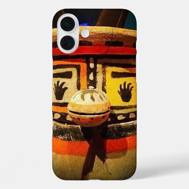 Coques Case-Mate iPhone Kachina Poupée en bois sculpté visage photo mignon (Verso)