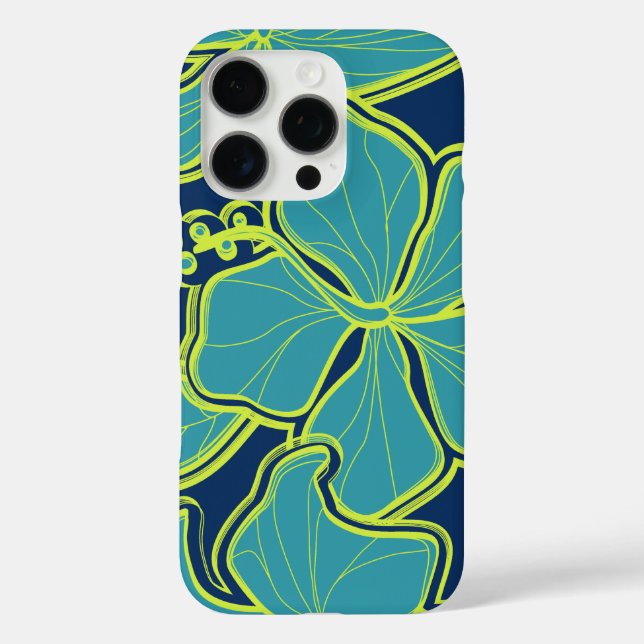 Coques Case-Mate iPhone Kailua Hibiscus Hawaiian surdimensionné Floral (Verso)