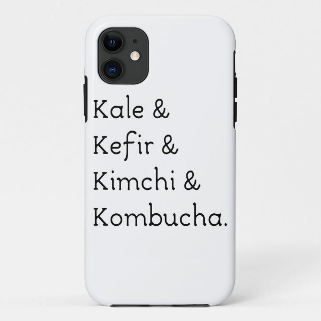 Coques Case-Mate iPhone Kale Kefir Kimchi Kombucha (Dos)