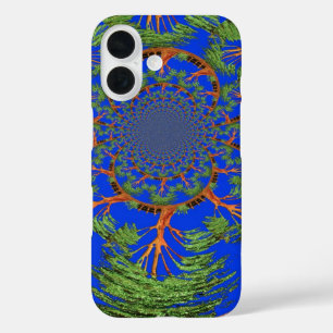Coque Pour iPhone 16 Kaleidoscope Acacia Arbre Art Imprimer/Graphique