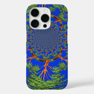 iPhone 16 Pro Case Kaleidoscope Acacia Arbre Art Imprimer/Graphique