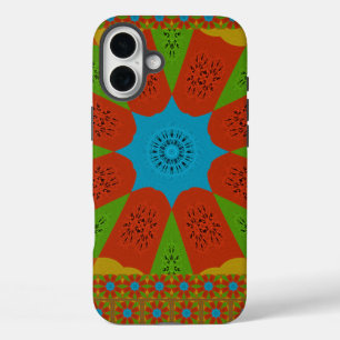 iPhone 16 Plus Case Kaleidoscope Bloom Une Vibrante couleur d'impressi