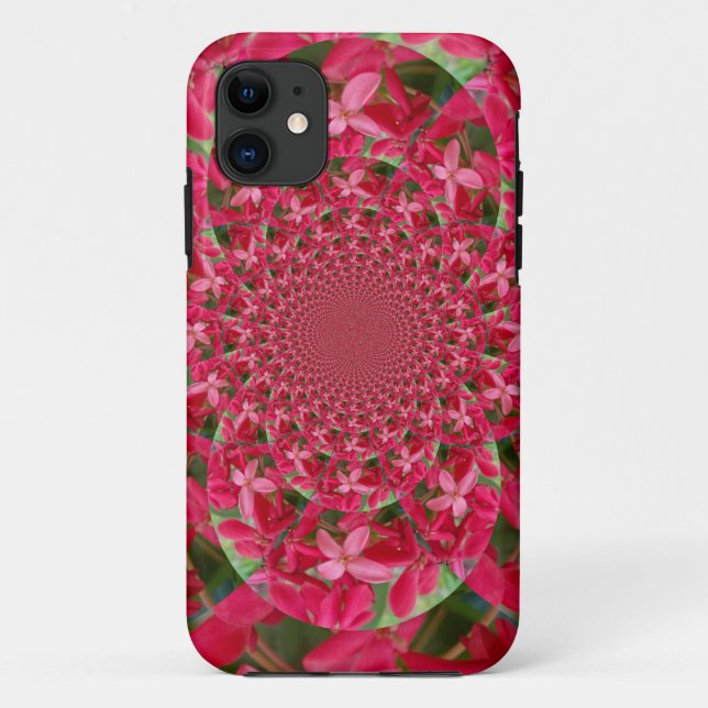 Coques Case-Mate iPhone Kaleidoscope de Crimson : Blood Milkweed Flower Ar (Dos)