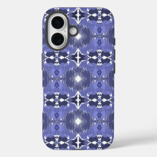 Coque Pour iPhone 16 Kaleidoscope Indigo de Minuit