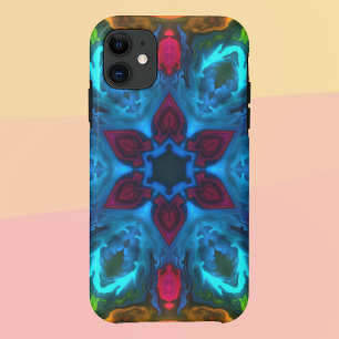 Case-Mate iPhone Case Kaleidoscope psychédélique bleu rose et vert