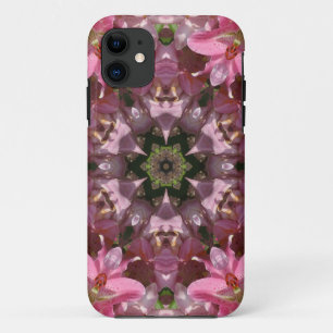 Coques Pour iPhone Kaléidoscope rose de fusion de lis