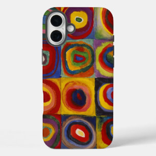 Coques iPhone 16 Plus Kandinsky Color Study of Carré Circles