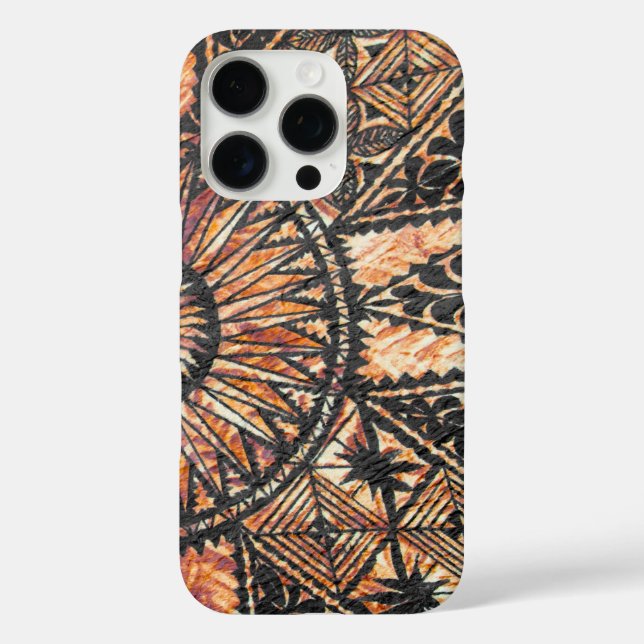 Coques Case-Mate iPhone Kapa Tapa de tatouage hawaïen primitif 2 (Verso)