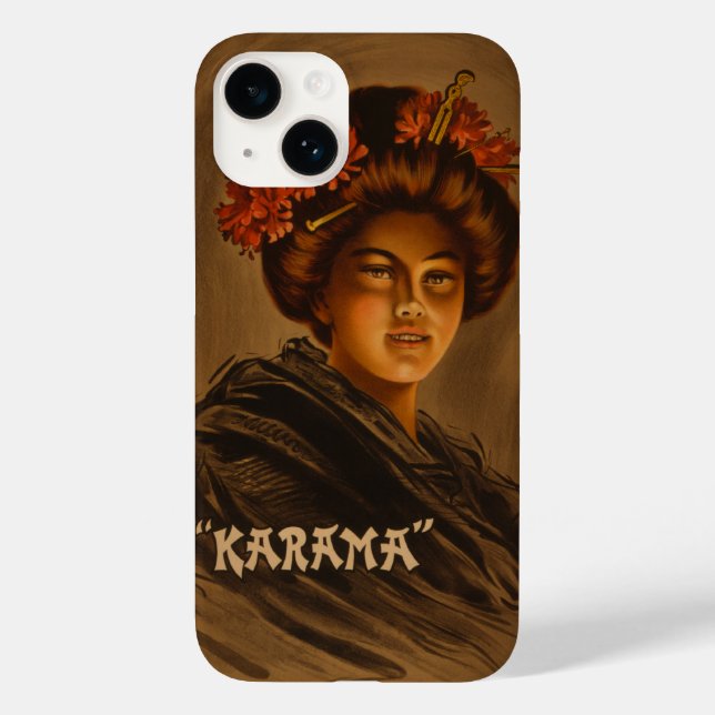 Coques Case-Mate iPhone Karama : Actrice japonaise Romance Geisha (Verso)