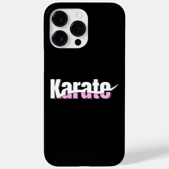 Coques Case-Mate iPhone Karate Martial Arts Girl Rose (Verso)