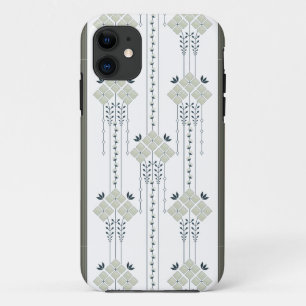 Case-Mate iPhone Case Karo fleurs et boucles motif