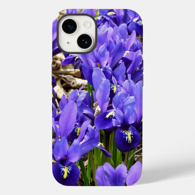 Coques Case-Mate iPhone Katherine Hodgkin Irises Printemps Violet Floral (Verso)