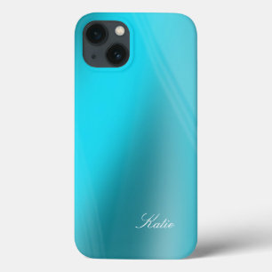 Case-Mate iPhone Case Katie - Tons Turquoise avec votre nom Modèle C