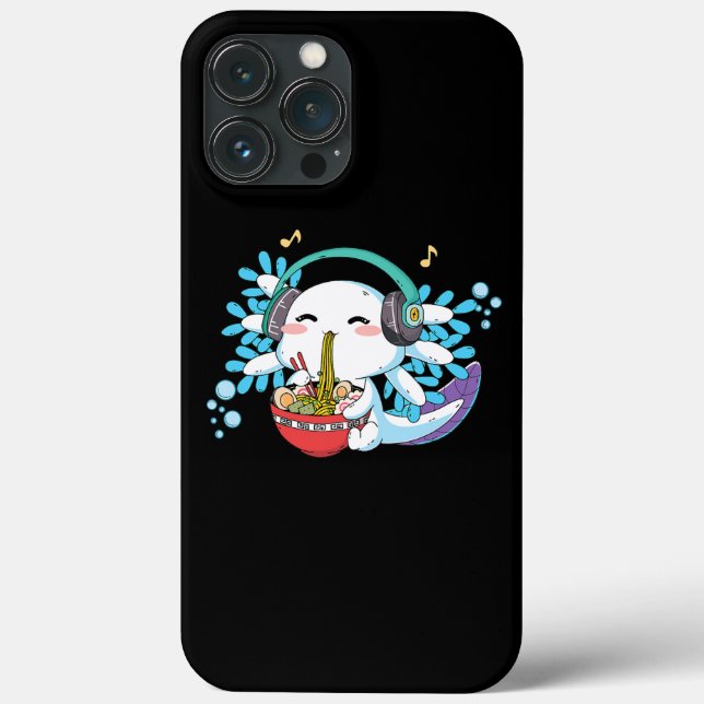 Coques Case-Mate iPhone Kawaii Anime Axolotl Ramen Noodle Femmes Hommes ga (Verso)