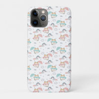 Kawaii Cats Rainy Day Motif