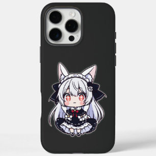 Coques iPhone 16 Pro Max Kawaii Chibi Neko gothique Lolita 