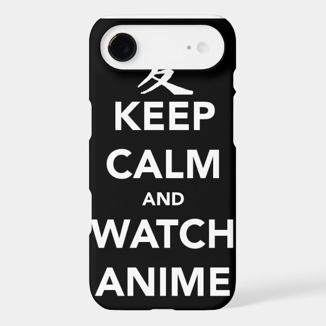 Coques Case-Mate iPhone Keep Calm and Watch Anime (Verso)