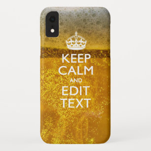 Coques Pour iPhone Keep Calm and Your Text for some Cold Beer