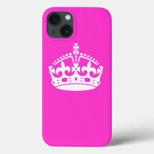 Case-Mate iPhone Case KEEP CALM CROWN on Hot Pink Customize This!