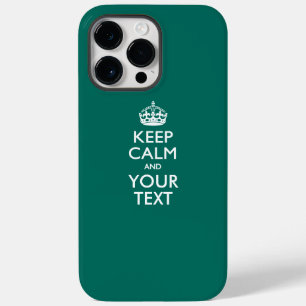 Coque Pour Pour iPhone 14 Pro Max KEEP CALM personnalisé et votre texte