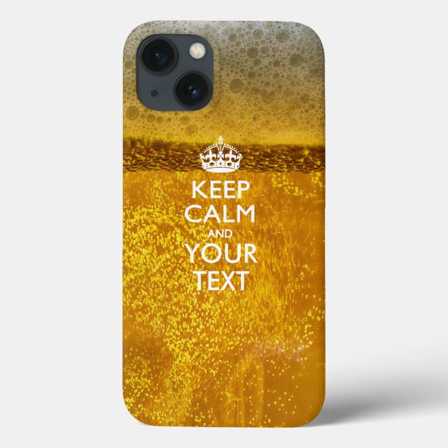 Coques Case-Mate iPhone KEEP CALM personnalisé et votre texte (Verso)