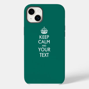 Coque Pour iPhone 14 Plus KEEP CALM personnalisé et votre texte