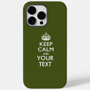 Coque Pour Pour iPhone 14 Pro Max KEEP CALM personnalisé et votre texte