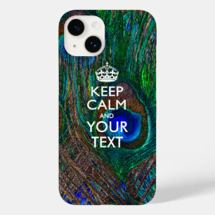 Coque Pour iPhone 14 KEEP CALM personnalisé et votre texte