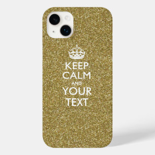 Coque Pour iPhone 14 Plus KEEP CALM personnalisé et votre texte