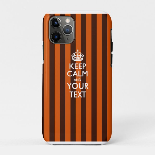Coques Case-Mate iPhone KEEP CALM personnalisé et votre texte (Dos)
