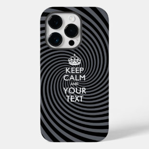 Coque Pour iPhone 14 Pro KEEP CALM personnalisé et votre texte