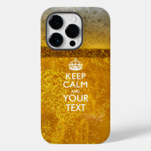Coque Pour iPhone 14 Pro KEEP CALM personnalisé et votre texte