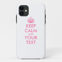 KEEP CALM personnalisé et votre texte - mots roses